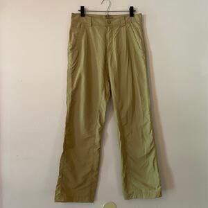 Royal Robbins Khaki Gorpcore Pants Camping Hiking Cargo Outdoor Women's size 32